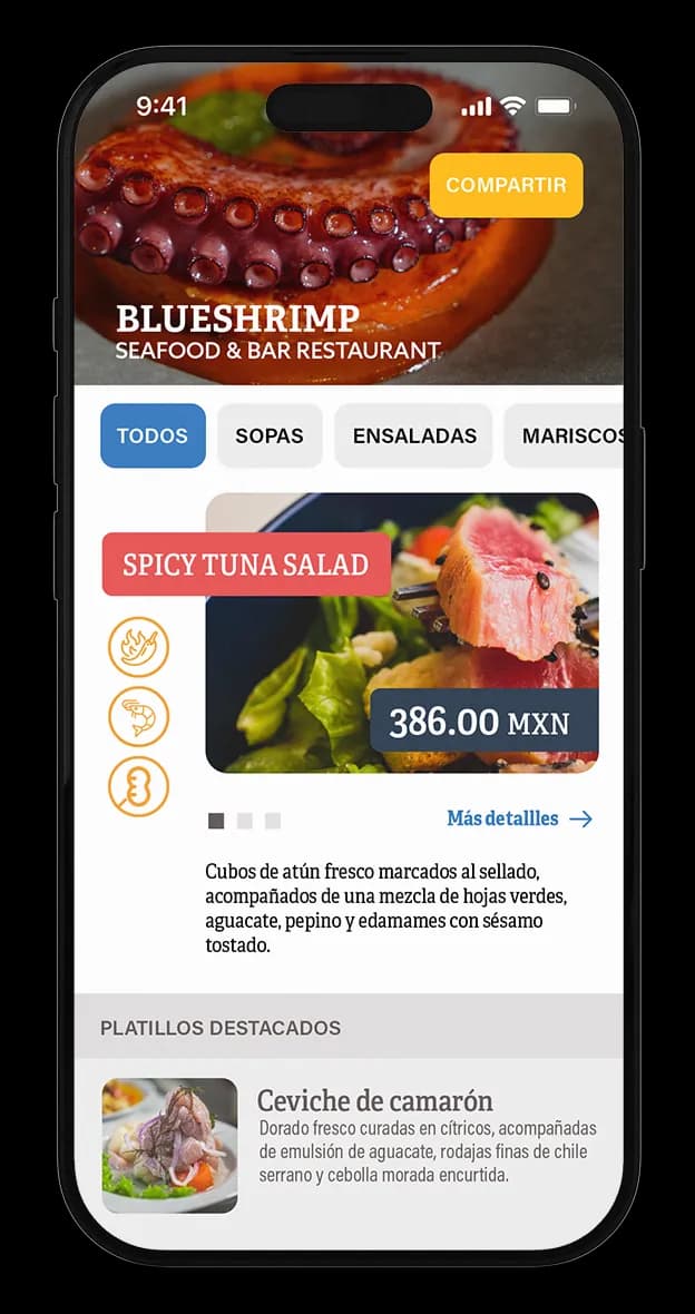 Printed restaurant menu, permanent QR and GETSOMMM mobile menu